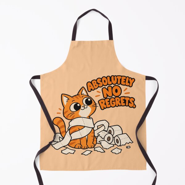 Item preview, Absolutely No Regrets Funny Orange Cat designed and sold by MewMade.