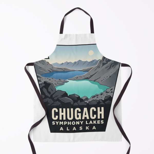 Item preview, Symphony Lakes Chugach State Park Alaska Alpine Badge Sticker designed and sold by DetourDgn.