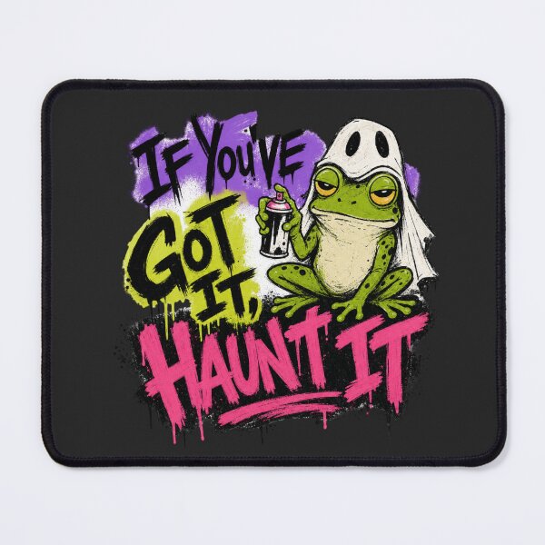 Item preview, If Youve Got It Haunt It Graffiti Frog T-Shirt | Funny Ghost Sheet Toad Neon Pink Green Streetwear Gift designed and sold by illeN-Art-World.