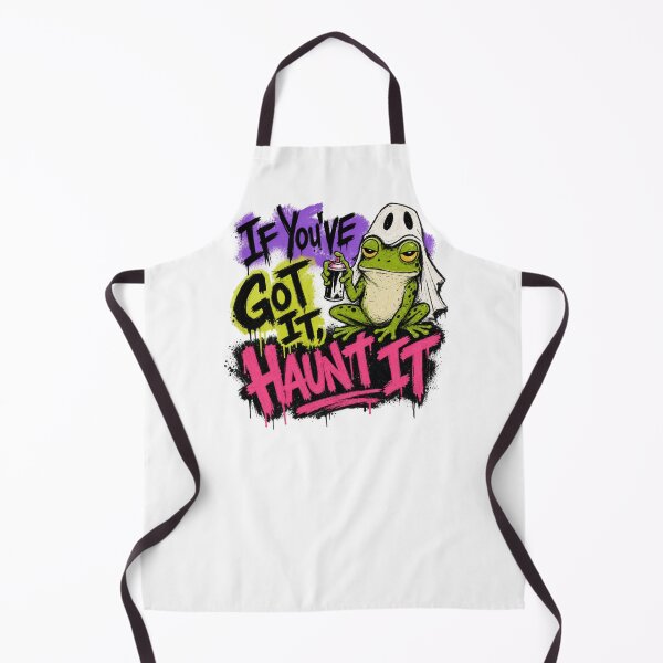 Item preview, If Youve Got It Haunt It Graffiti Frog T-Shirt | Funny Ghost Sheet Toad Neon Pink Green Streetwear Gift designed and sold by illeN-Art-World.