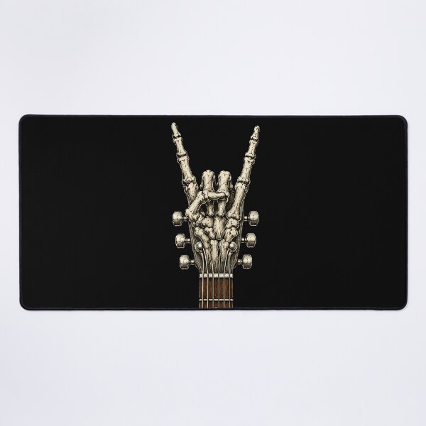 Item preview, Skeleton Hand Rock On Guitar Headstock Music Rock designed and sold by slmfams.