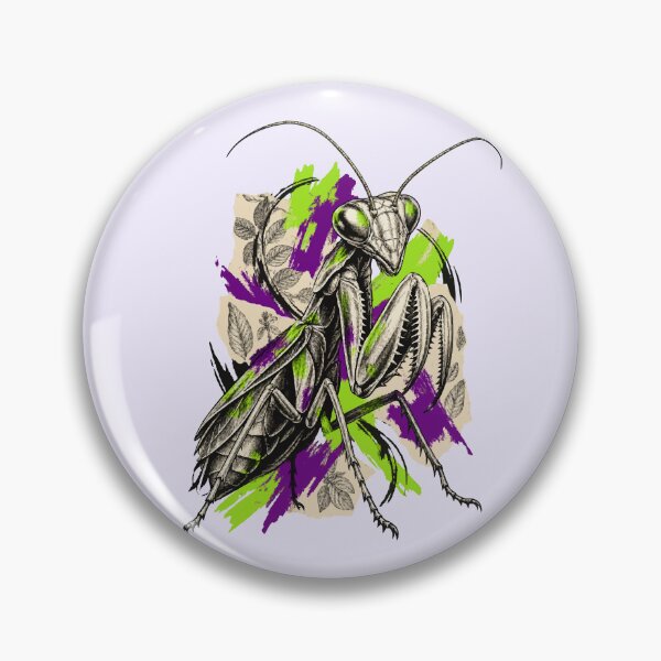 Item preview, The Praying Mantis Contemplates Universes Among the Leaves of the Garden designed and sold by TaruHonu.