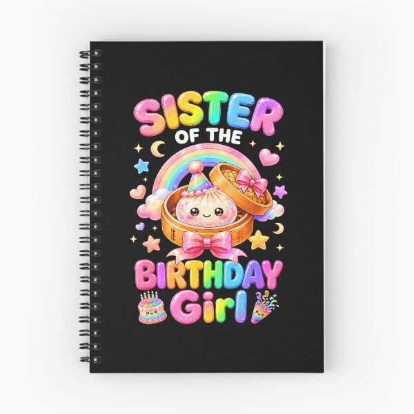Item preview, Sister of the Birthday Girl Cute Bao Dumpling Rainbow designed and sold by slmfams.