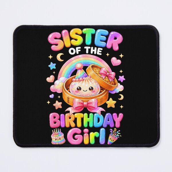 Item preview, Sister of the Birthday Girl Cute Bao Dumpling Rainbow designed and sold by slmfams.