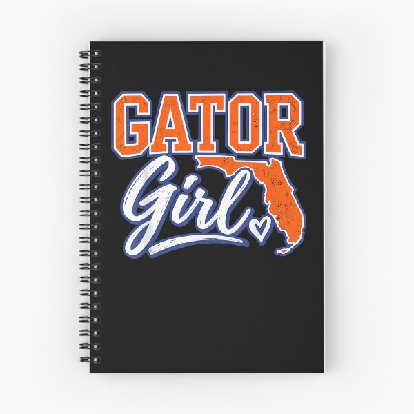 Item preview, Gator Girl Florida State Outline Orange and Blue Fan designed and sold by slmfams.