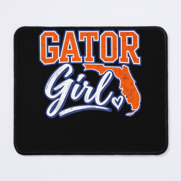 Item preview, Gator Girl Florida State Outline Orange and Blue Fan designed and sold by slmfams.