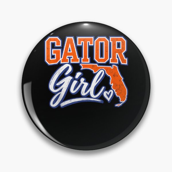 Item preview, Gator Girl Florida State Outline Orange and Blue Fan designed and sold by slmfams.