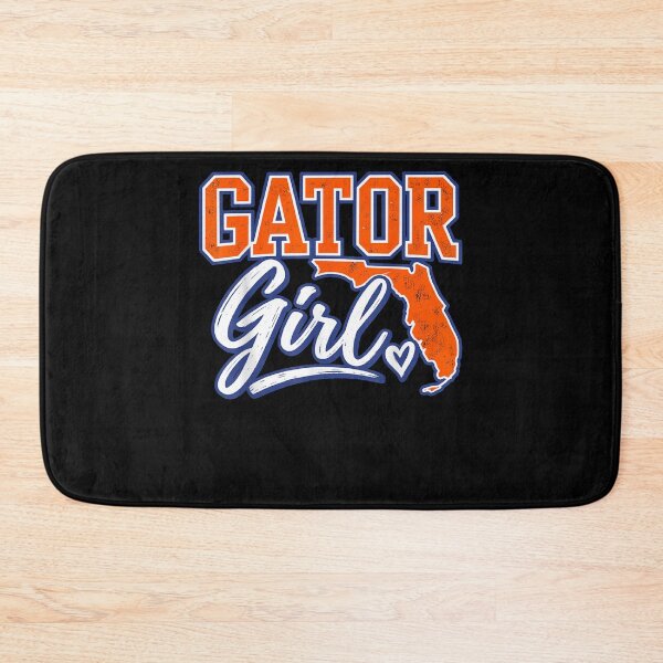 Item preview, Gator Girl Florida State Outline Orange and Blue Fan designed and sold by slmfams.