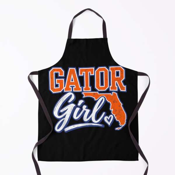 Item preview, Gator Girl Florida State Outline Orange and Blue Fan designed and sold by slmfams.