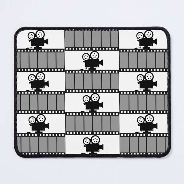 Item preview, Film Camera And Film Strip Design | Vintage Cinema Silhouette Art | Gift For Filmmaker And Movie Lover designed and sold by StyxIND.