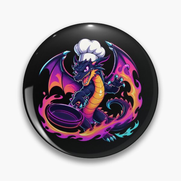 Item preview, Cyberpunk Chef Dragon designed and sold by LazyDayzCo.