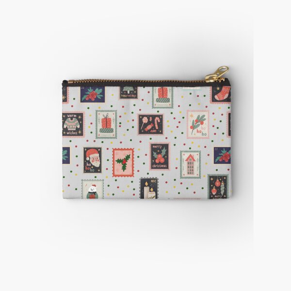 Item preview, Christmas Stamps & Dots on Pale Gray  designed and sold by KSimpson838.