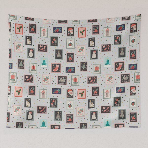 Item preview, Christmas Stamps & Dots on Pale Gray  designed and sold by KSimpson838.