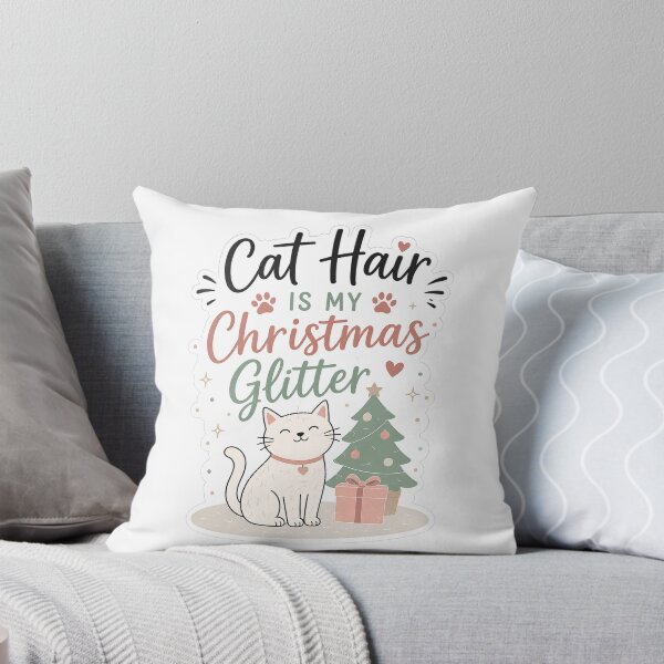 Item preview, Cat Hair Is My Christmas Glitter – Funny Cat Christmas designed and sold by SVALANART.