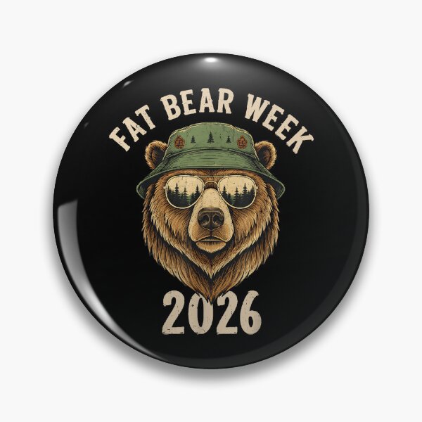 Item preview, Fat Bear Week 2026 Cool Bear Bucket Hat Nature Humor designed and sold by slmfams.