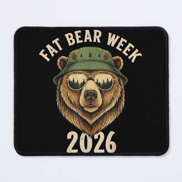 Item preview, Fat Bear Week 2026 Cool Bear Bucket Hat Nature Humor designed and sold by slmfams.