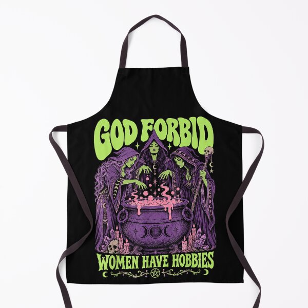 Item preview, God Forbid Women Have Hobbies Witch Coven Cauldron Funny Feminist designed and sold by slmfams.