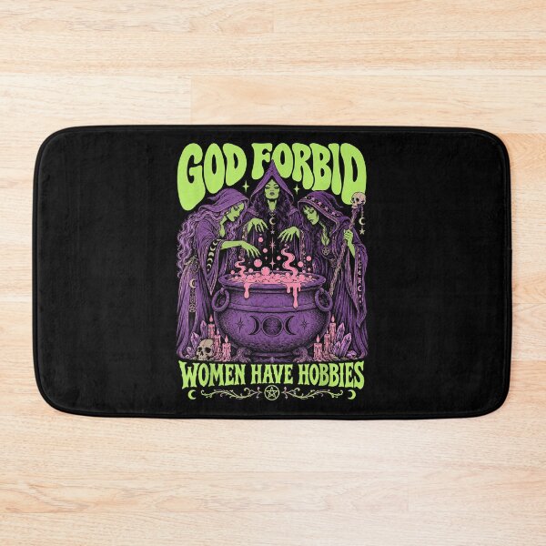 Item preview, God Forbid Women Have Hobbies Witch Coven Cauldron Funny Feminist designed and sold by slmfams.