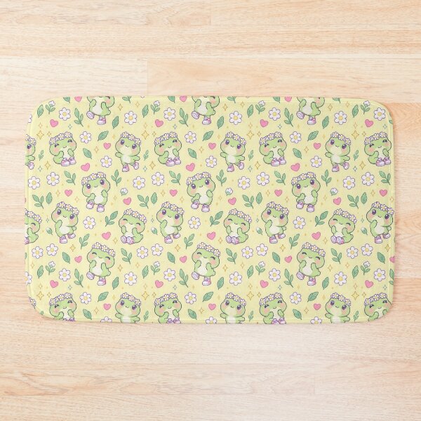 Item preview, Kawaii Frog Daisy Crown Pattern designed and sold by Soft Berry Studio.