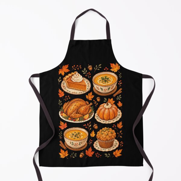 Item preview, autumn thanksgiving food illustration turkey pumpkin pie soup turkey day designed and sold by DariaOltes.