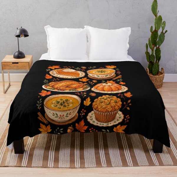 Item preview, autumn thanksgiving food illustration turkey pumpkin pie soup turkey day designed and sold by DariaOltes.