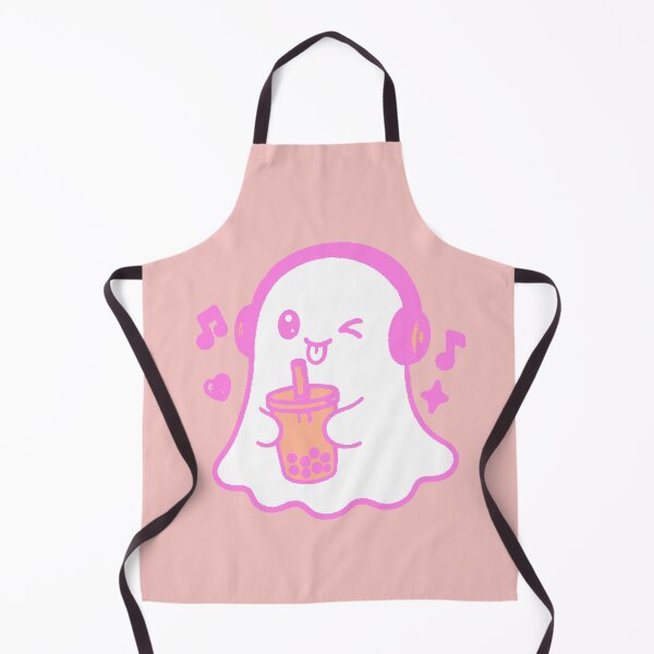 Item preview, Kawaii Ghost Bubble Tea T-Shirt Boba Cute Halloween Pink designed and sold by AstronautMerch.