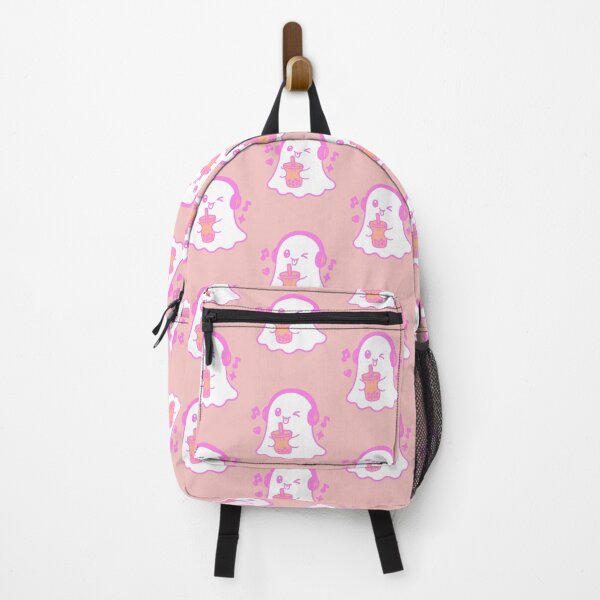 Item preview, Kawaii Ghost Bubble Tea T-Shirt Boba Cute Halloween Pink designed and sold by AstronautMerch.