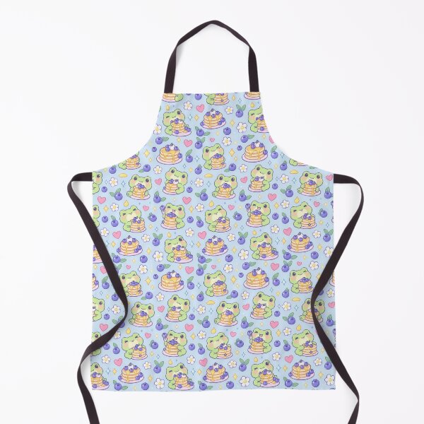 Item preview, Kawaii Frog Blueberry Pancake Pattern designed and sold by Soft Berry Studio.