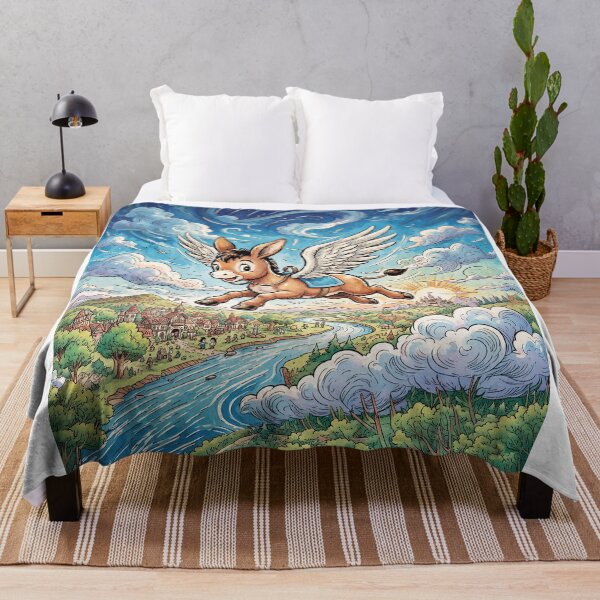 Item preview, Flying Donkey With Wings designed and sold by Home Decor Art.