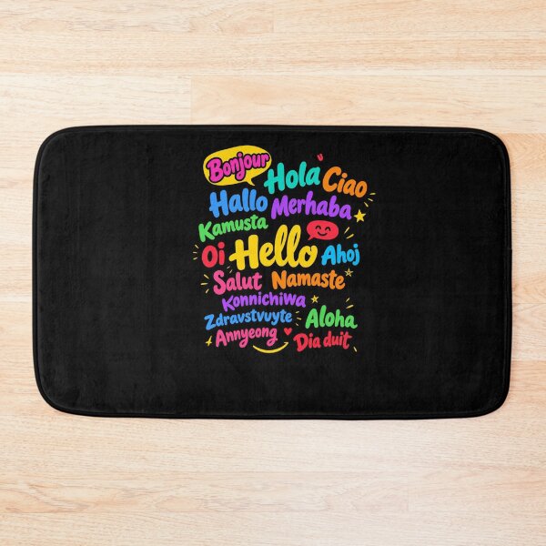 Item preview, Hello World Multilingual Greetings Colorful Language designed and sold by slmfams.