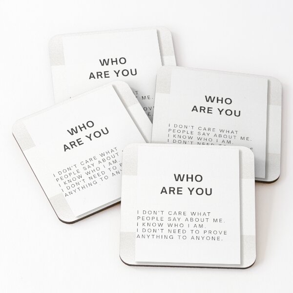 Item preview, Who Are You Self Confidence Motivational Quote designed and sold by Mr besho.