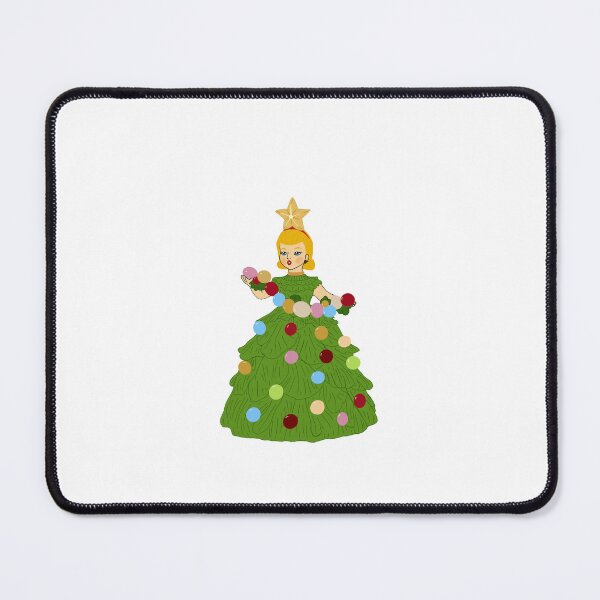 Item preview, Vintage-Style Christmas Tree Girl designed and sold by Adventure Girls Studio.