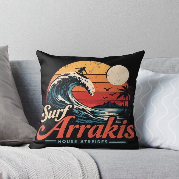 Item preview, Surf Arrakis House Atreides Vintage Sunset Surfing Wave Art designed and sold by Arezaali.