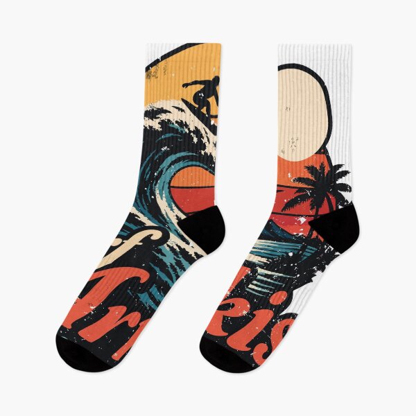 Item preview, Surf Arrakis House Atreides Vintage Sunset Surfing Wave Art designed and sold by Arezaali.
