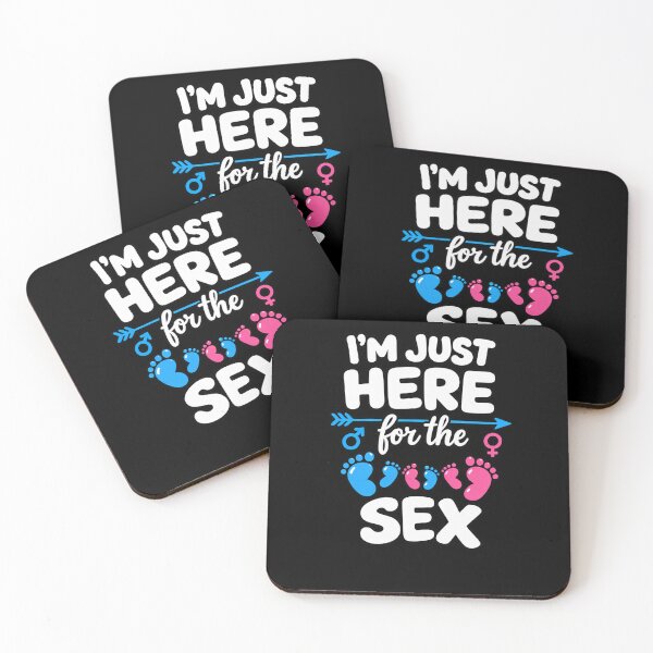 Item preview, I'm Just Here For The Sex Gender Reveal Party Funny designed and sold by slmfams.
