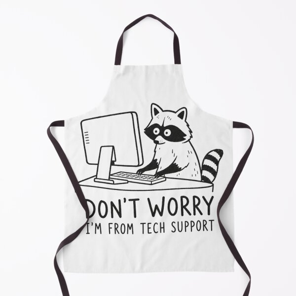 Item preview, Don't Worry I'm From Tech Support Funny Raccoon Computer Meme designed and sold by Vision Crafted.