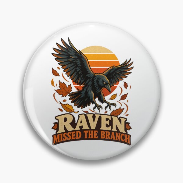 Item preview, Raven Missed the Branch designed and sold by LuveraxArt.