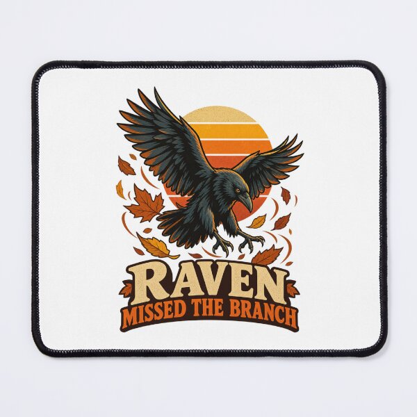 Item preview, Raven Missed the Branch designed and sold by LuveraxArt.
