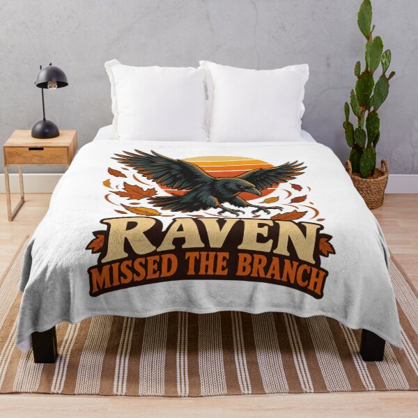 Item preview, Raven Missed the Branch designed and sold by LuveraxArt.