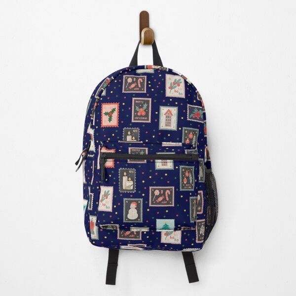 Item preview, Christmas Stamps & Dots on Dark Blue designed and sold by KSimpson838.