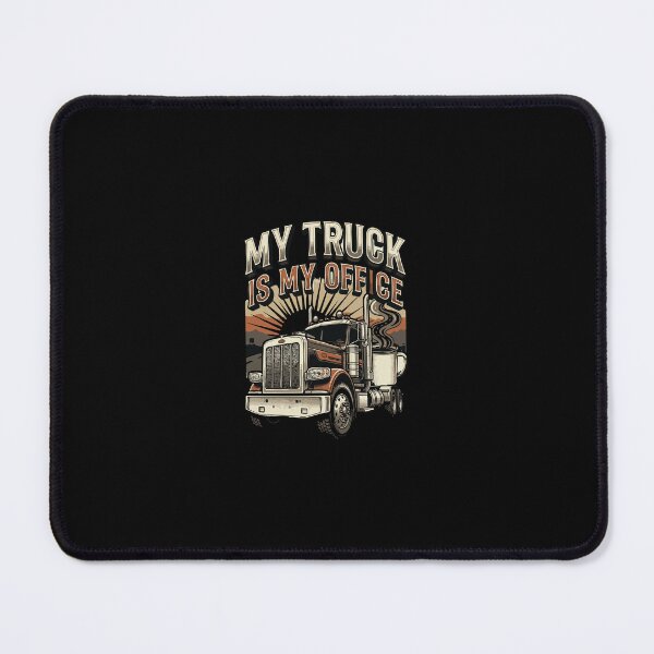 Item preview, My Truck Is My Office Mug, Funny Trucker Mug, Truck Driver Gift, CDL Driver Mug, Semi Truck Driver Tee, Long Haul Trucker Gift designed and sold by AmeliaShirts.