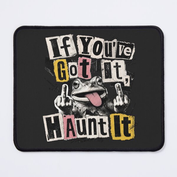 Item preview, If Youve Got It Haunt It Sarcastic Frog T-Shirt | Funny Rebellious Toad Vintage Zine Paper Collage Gift designed and sold by illeN-Art-World.