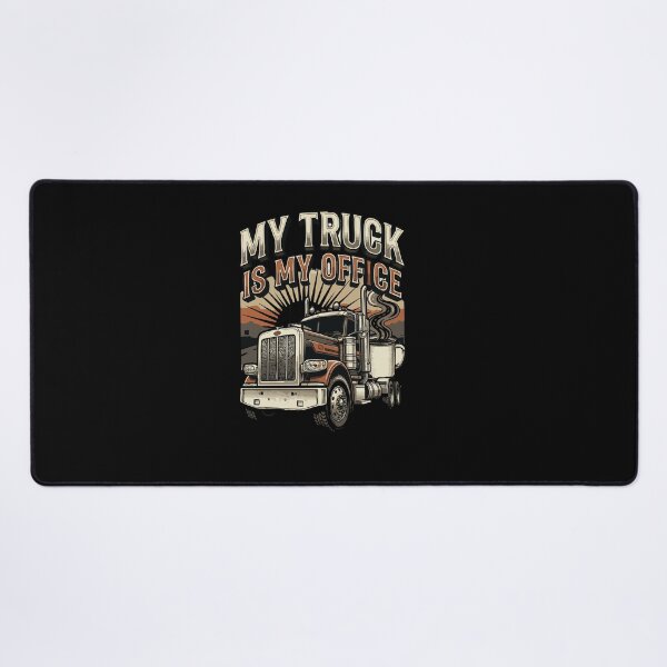 Item preview, My Truck Is My Office Mug, Funny Trucker Mug, Truck Driver Gift, CDL Driver Mug, Semi Truck Driver Tee, Long Haul Trucker Gift designed and sold by AmeliaShirts.