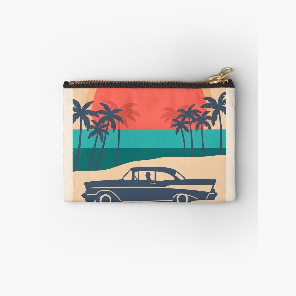 Item preview, Vintage Classic Car by the Sea – Retro Coastal Beach Drive Design designed and sold by Sea Gem.