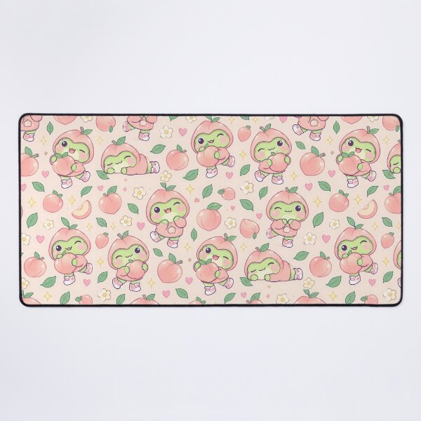 Item preview, Kawaii Frog Peach Hoodie Pattern designed and sold by Soft Berry Studio.