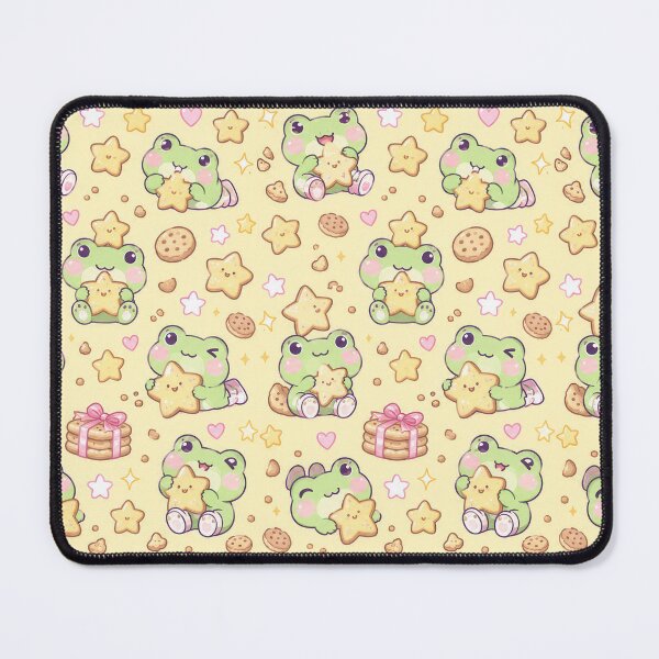 Item preview, Kawaii Frog Star Cookie Pattern designed and sold by Soft Berry Studio.