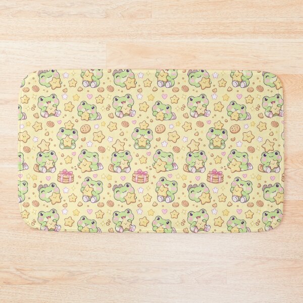 Item preview, Kawaii Frog Star Cookie Pattern designed and sold by Soft Berry Studio.