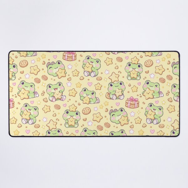 Item preview, Kawaii Frog Star Cookie Pattern designed and sold by Soft Berry Studio.