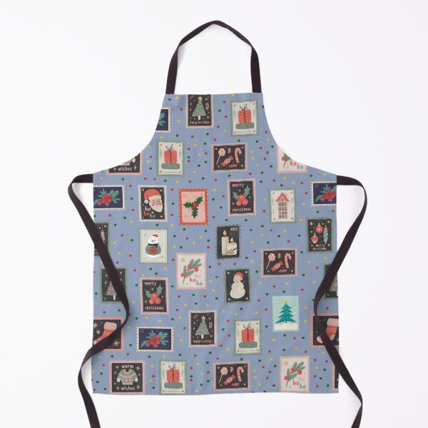 Item preview, Christmas Stamps & Dots on Light Blue designed and sold by KSimpson838.