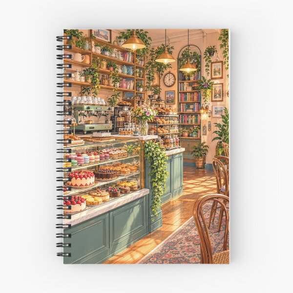 Item preview, Cozy French Bakery Café Interior Illustration designed and sold by Alaa-love-art.
